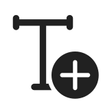 Text Add SVG Icon